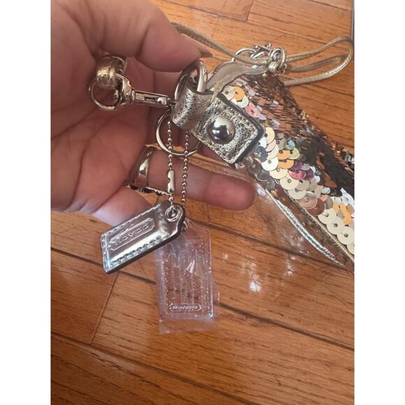 Coach Poppy Disco Mini Bag In Gold Sequins Shoulder Bag/ Crossbody (210 - Picture 4 of 6